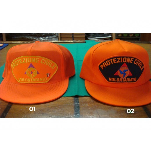 CAPPELLINO PROTEZIONE CIVILE BASEBALL ARANCIONE