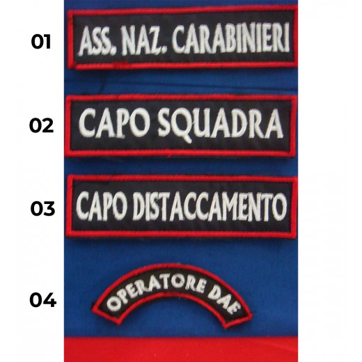 SCRITTE RICAMATE VARIE ANC 