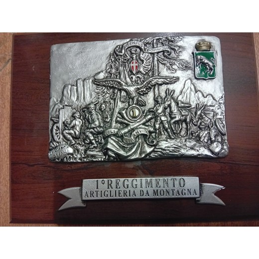 CREST  DA MURO 1° RGT. ARTIGLIERIA  TERRESTRE (FU MONTAGNA)  - FOSSANO - 