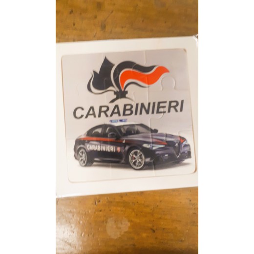 PUZZLE 9 PEZZI CON CORNICETTA ALFA GIULIA CARABINIERI